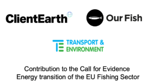 Contribution to the Call for Evidence - Energy transition of the EU Fishing Sector
